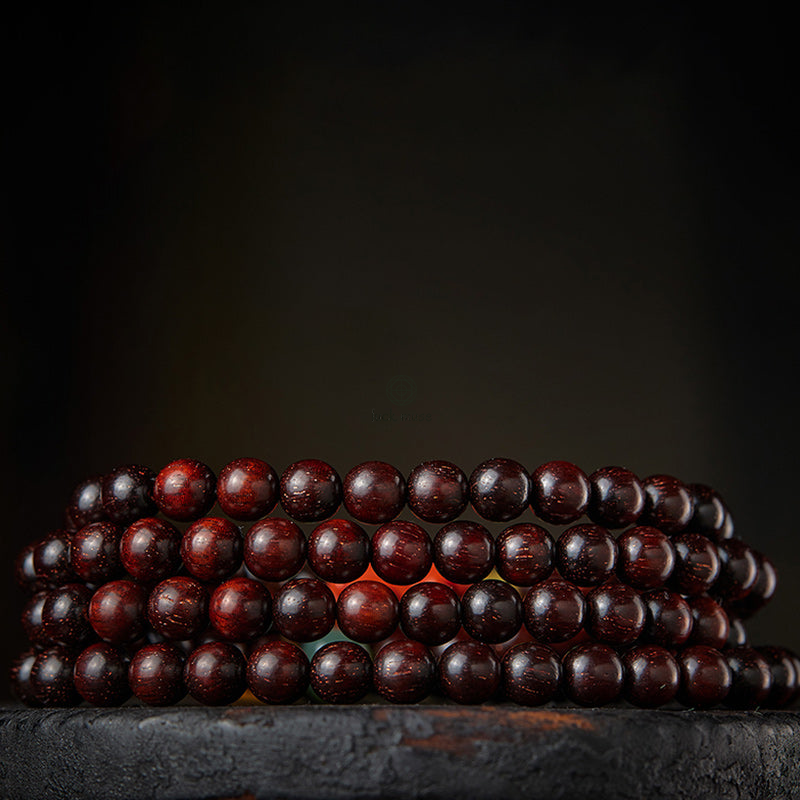 Natal Buddha Chinese Zodiac 108 Beads Red Sandalwood Red Agate Pixiu Protection Bracelet - Image 25