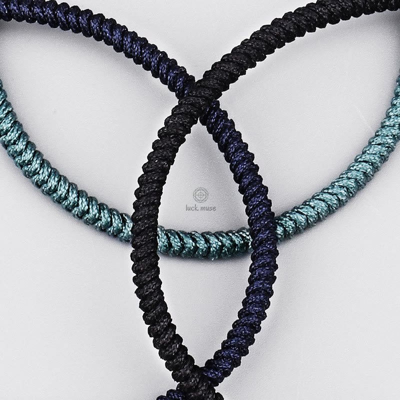Tibetan 3-Piece King Kong Knot Handcrafted Strength Amulet Bracelet with Luck Muse - Image 10