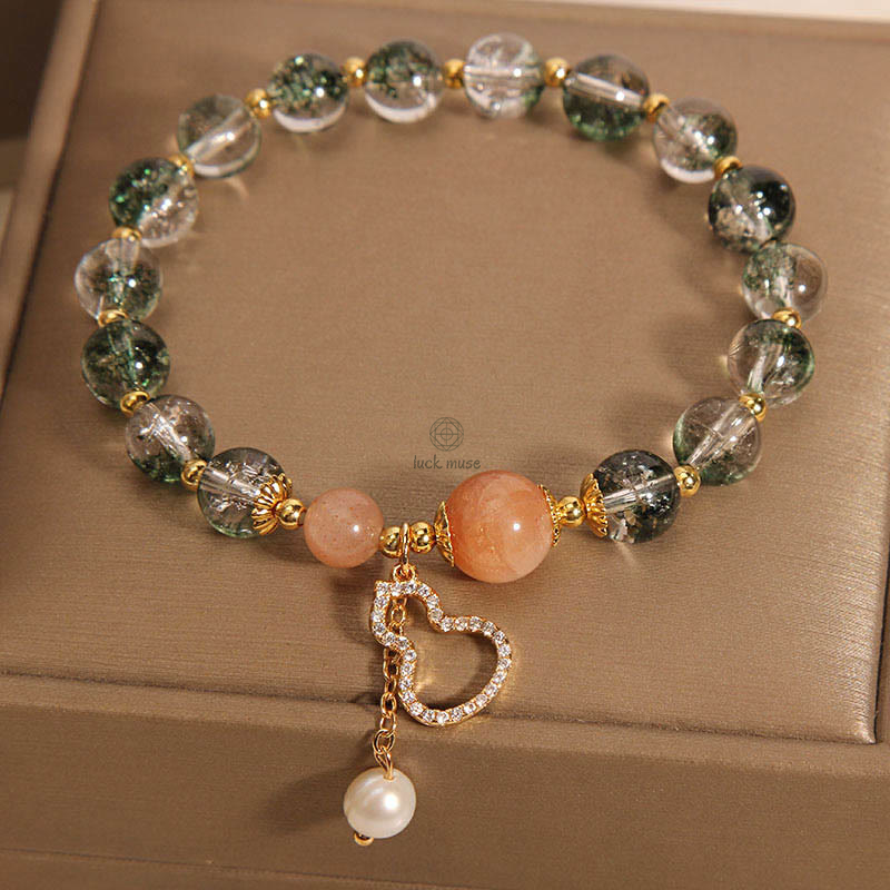 Green Phantom Gourd Charm Buddha Bracelet for Confidence - Image 6