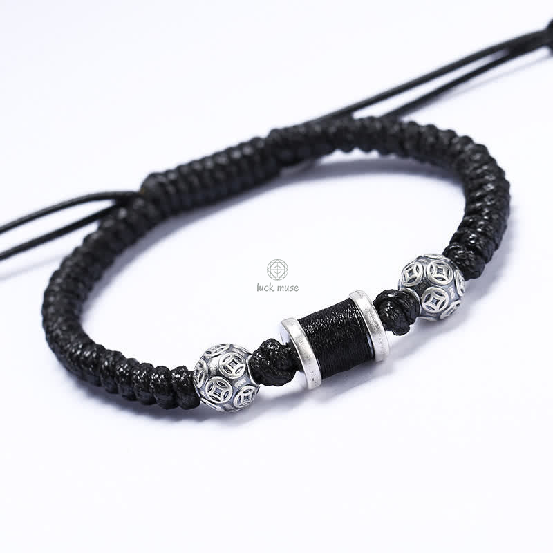 Copper Coin Bead Balance Braided Bracelet - Image 10