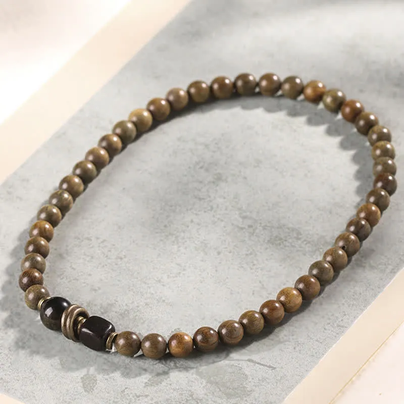 Green Sandalwood Crystal Peace Bracelet inspired by Tibetan Culture - Image 14