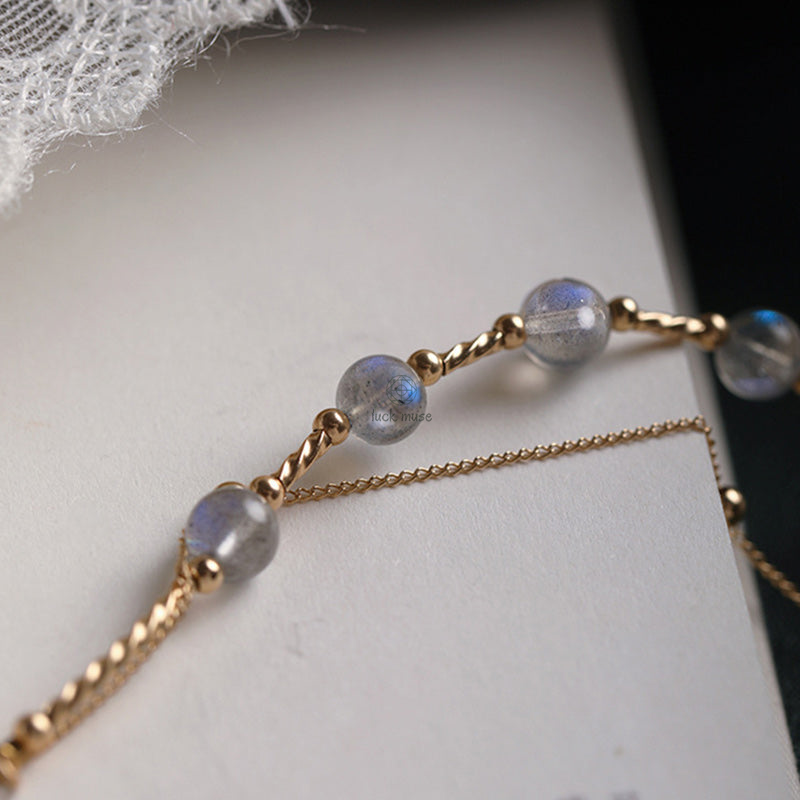 Moonstone Charming Chain Bracelet - Luck Muse Shop - Image 13