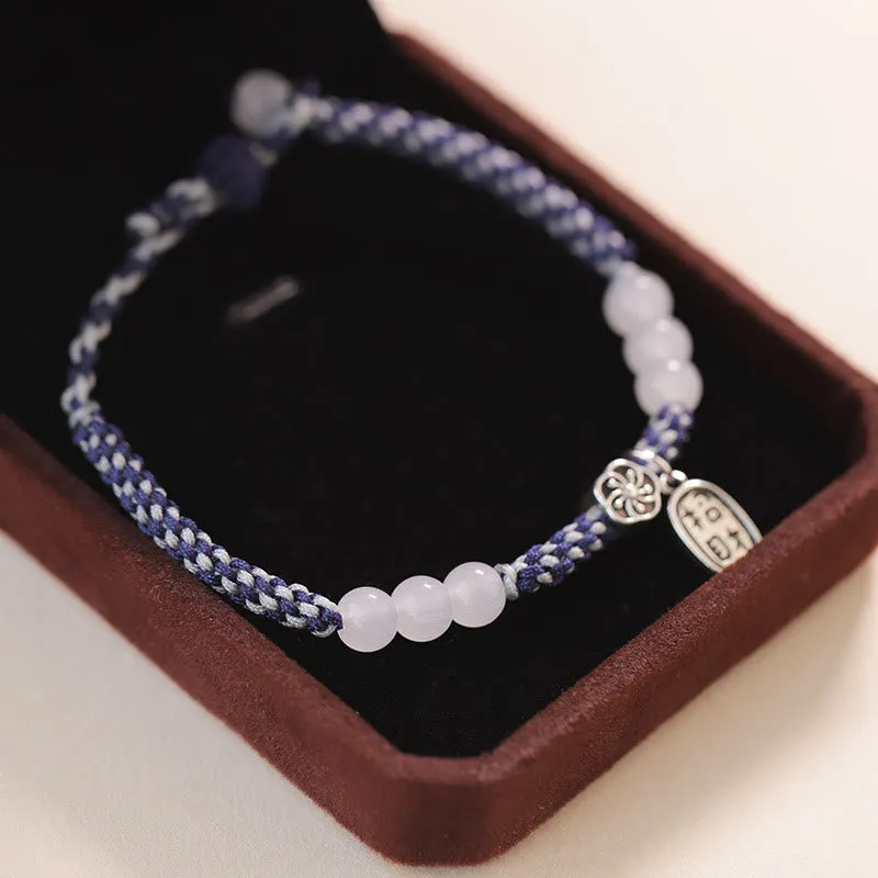 Handmade Lucky Fortune Rope Bracelet with Luck Muse - Image 2