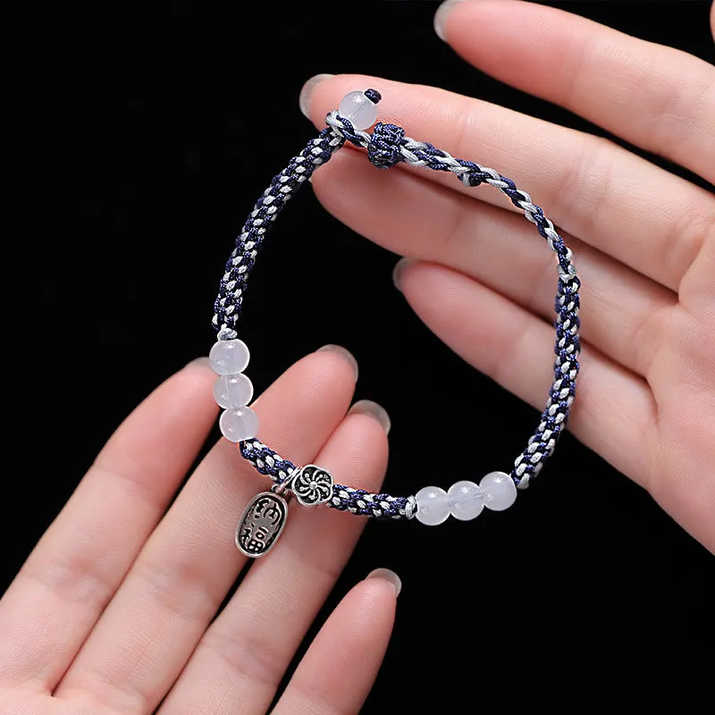 Handmade Lucky Fortune Rope Bracelet with Luck Muse - Image 3