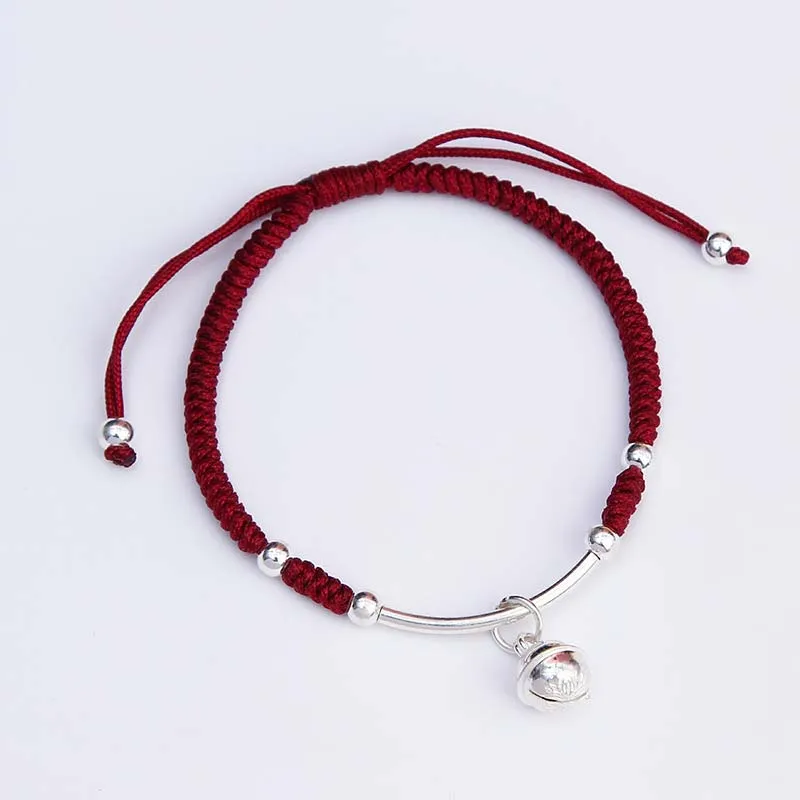 Feng Shui Red String Bell Bracelet with Luck Muse - Image 6