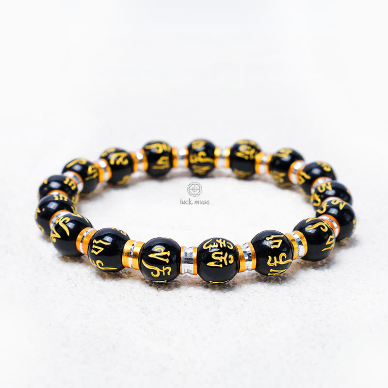 Luck Muse Feng Shui Green Mantra Bracelet - Image 11