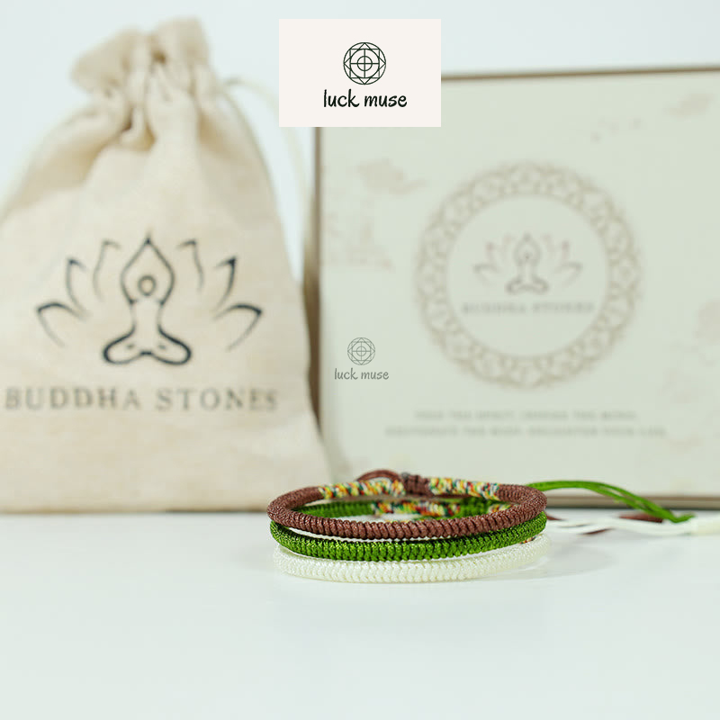 3-Piece Tibetan Handmade Multicolored Lucky King Kong Knot Bracelet - Image 4