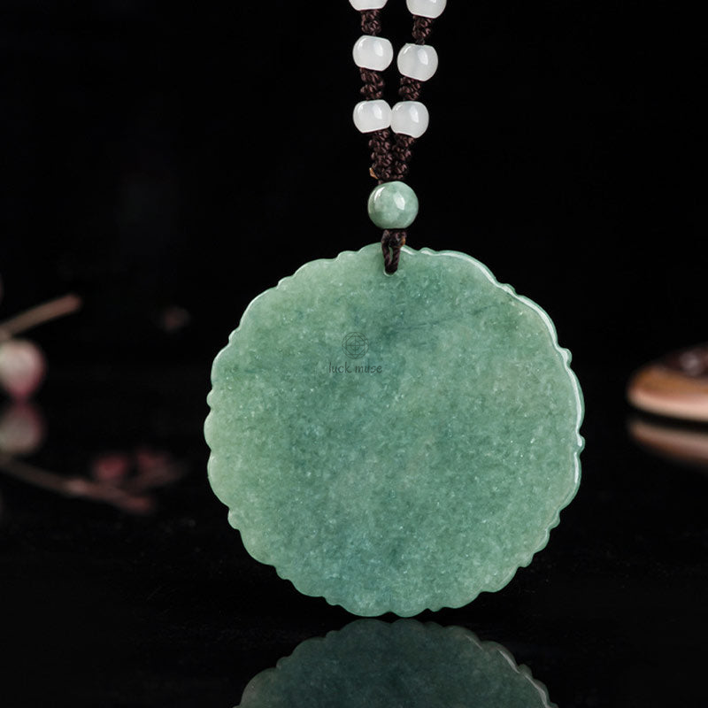 Chinese Zodiac Dragon Jade Fortune Necklace - Image 7
