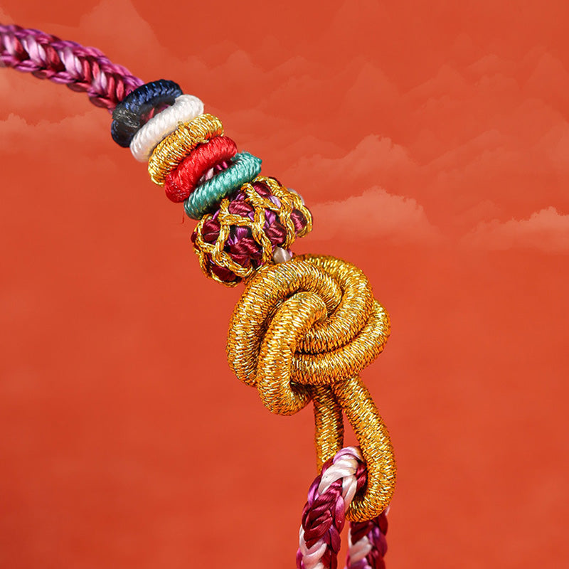 Dunhuang Colorful Rope Luck Muse Protection Bracelet - Image 7