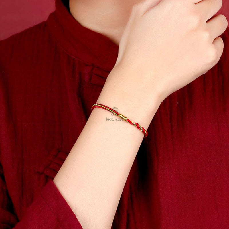 Luck Muse Handmade Chinese Zodiac Protection Bracelet Featuring Rabbit, Rooster, Rat, Horse, and Dragon - Image 3