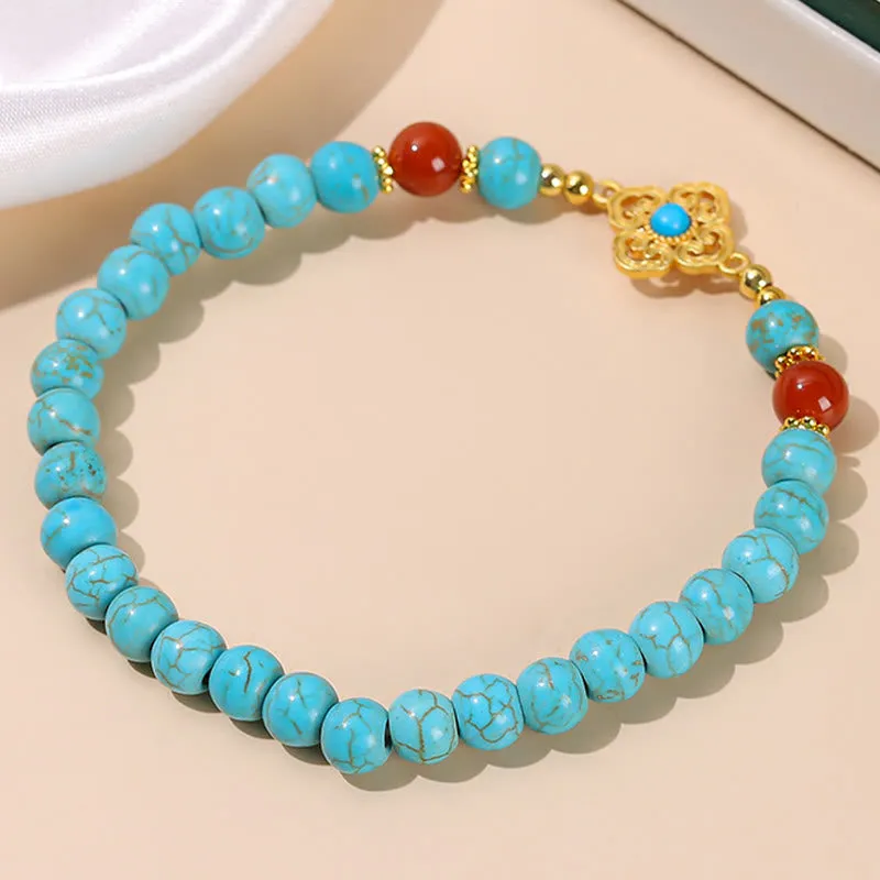 Buddha Turquoise Bead Balance Bracelet for Protection - Image 3