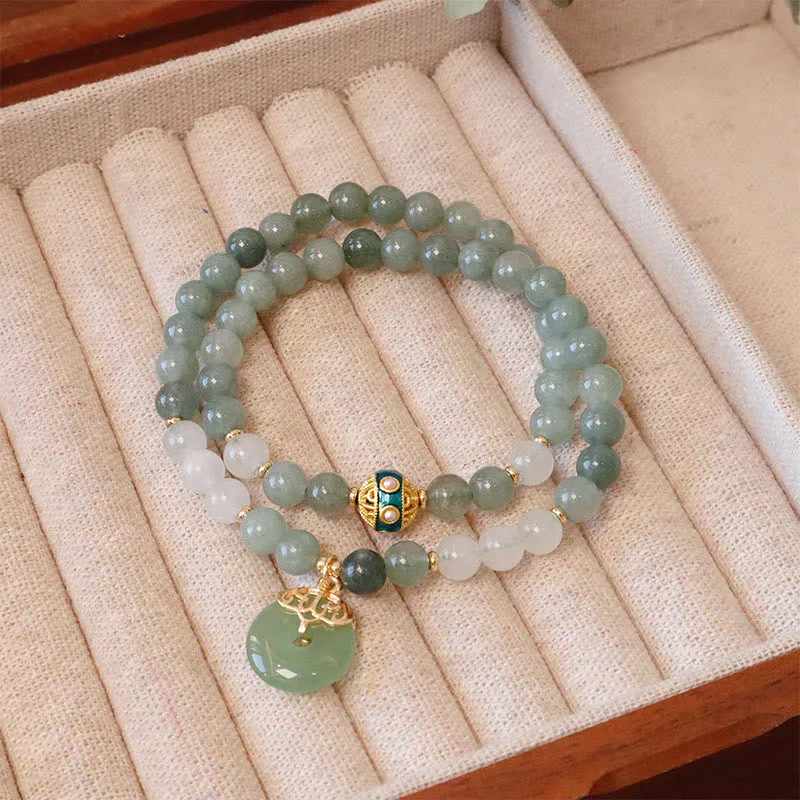 Jade Harmony Double-Layered Luck Muse Bracelet - Image 9