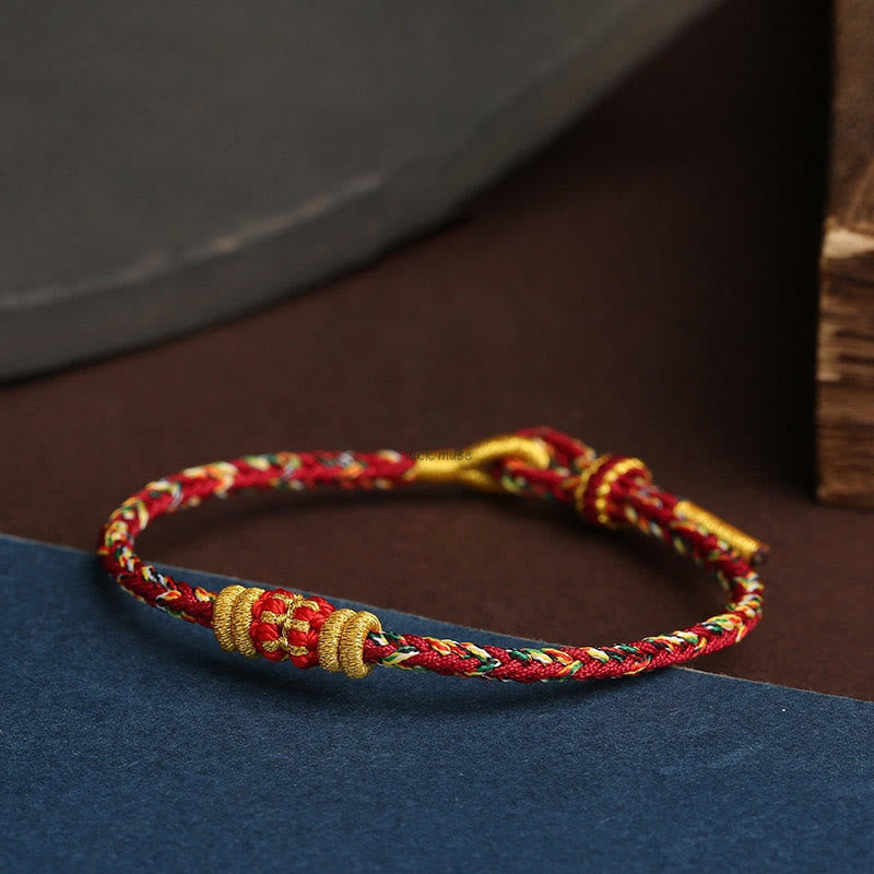 King Kong Knot Luck Bracelet - Handmade Colorful Rope with Luck Muse - Image 5