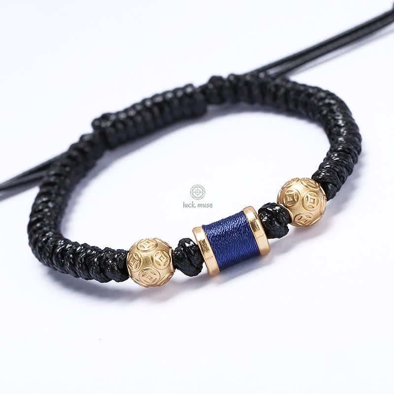 Copper Coin Bead Balance Braided Bracelet - Image 14