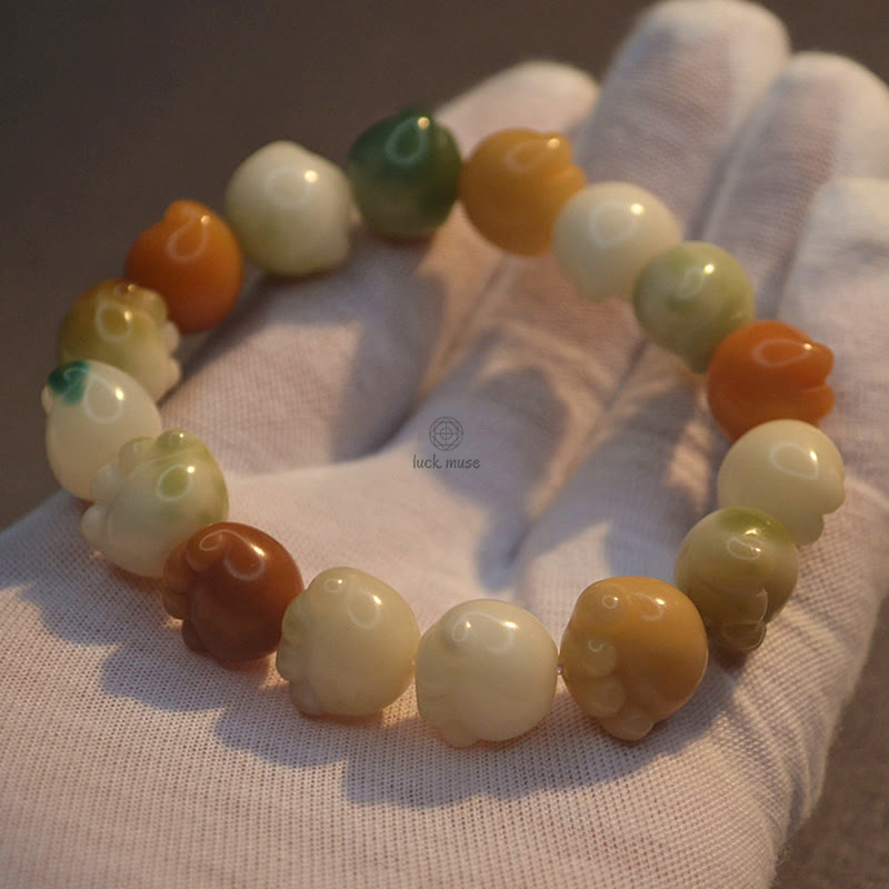 Multilayered Bodhi Seed Cat Paw Harmony Bracelet - Image 14