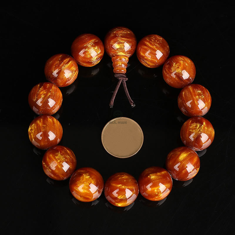 Luck Muse Golden Sea Willow Bracelet for Success and Positivity - Image 3