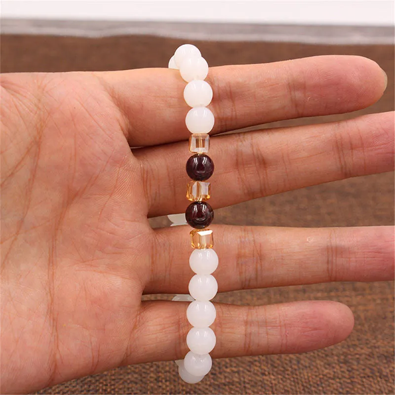 White Jade Luck Muse Protection Bracelet - Image 4