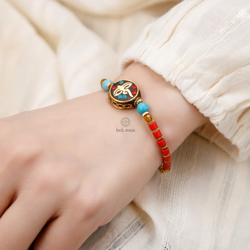 Tibetan Turquoise Buddha Bracelet for Protection and Strength - Image 9
