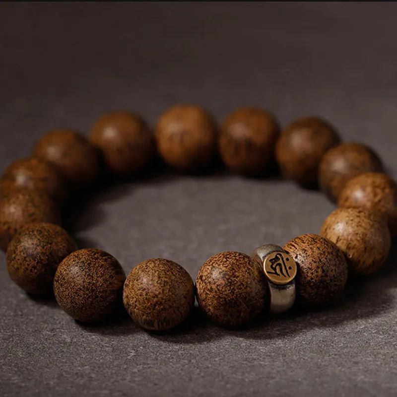 Chinese Zodiac Natal Buddha Agarwood Silver Bracelet for Peace and Calm - Image 17