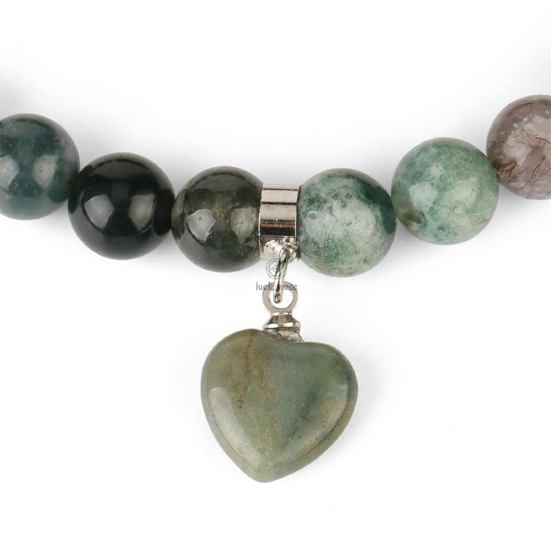 Natural Quartz Love Heart Healing Beads Bracelet - Luck Muse Shop - Image 8