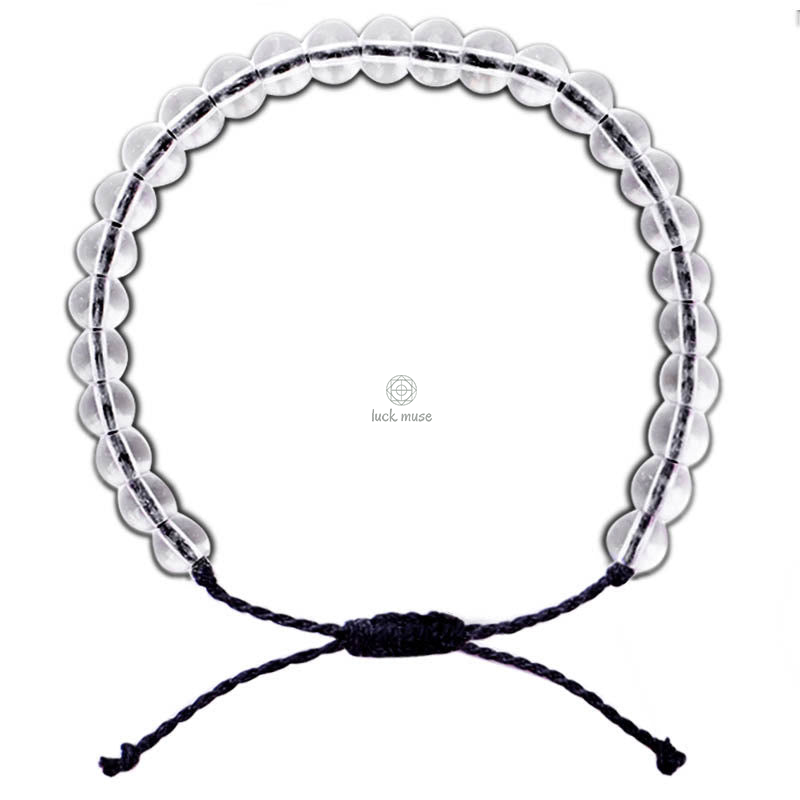 Handmade Glass Beads Braided String Adjustable Bracelet with Luck Muse Essence - Image 5