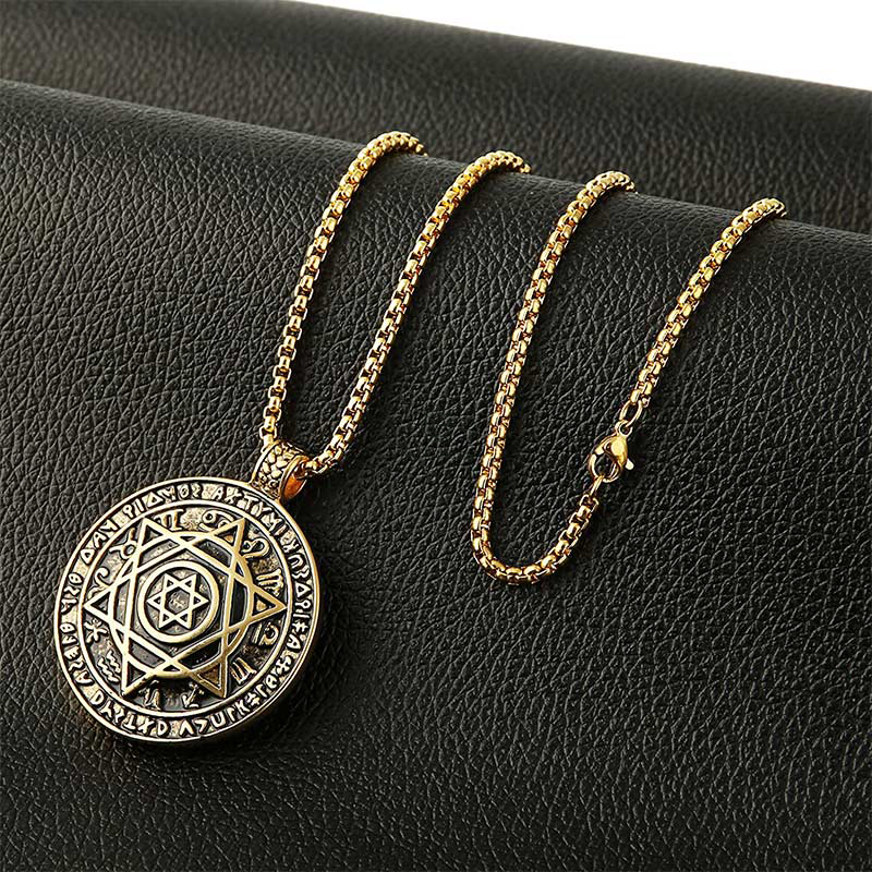 Luck Muse Hexagonal Star Protection Necklace - Image 4