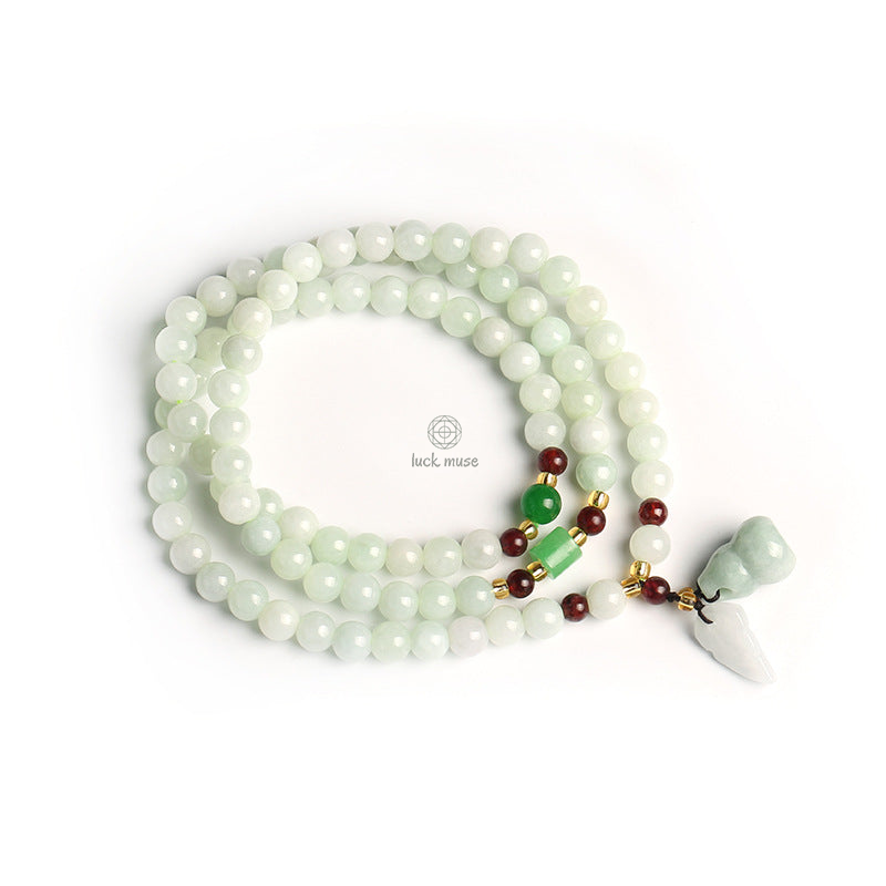 Naturally Abundant Pixiu Jade Buddha Bracelet - Image 2