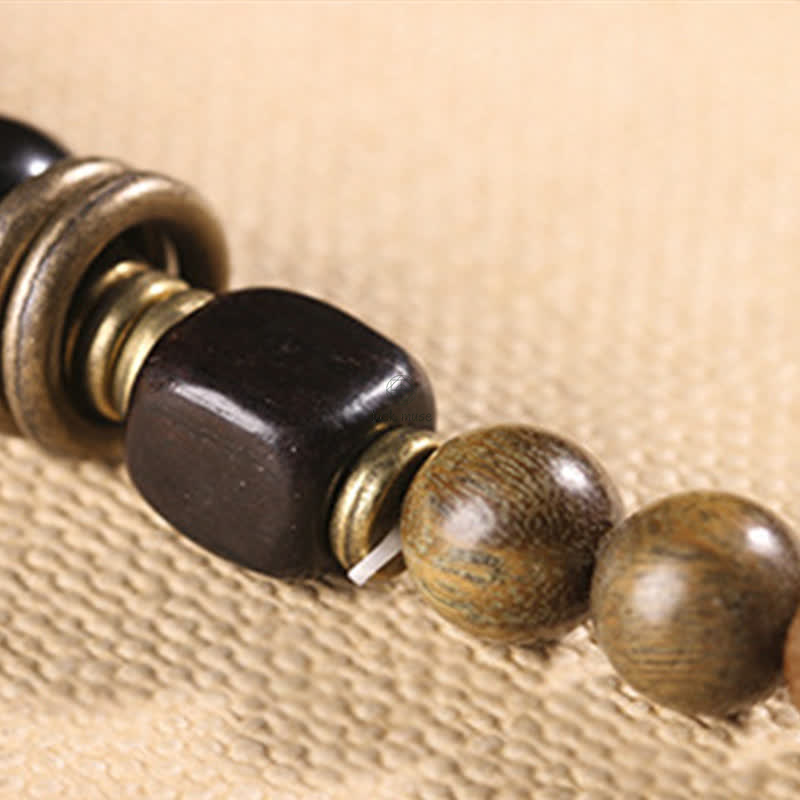 Green Sandalwood Crystal Peace Bracelet inspired by Tibetan Culture - Image 18