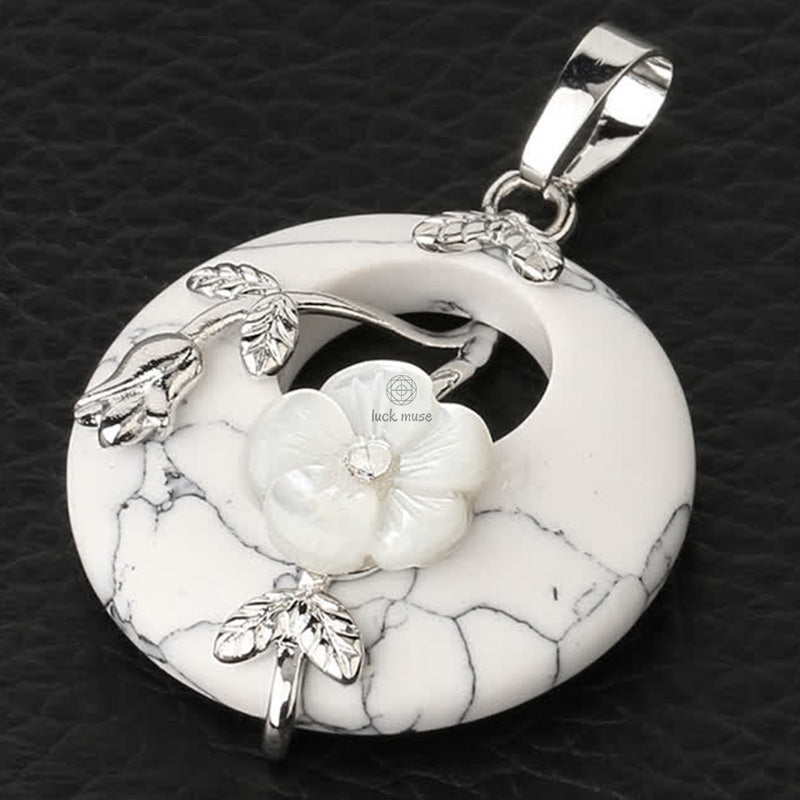 Luck Muse Crystal Amethyst Green Aventurine Flower Healing Necklace Pendant - Image 35