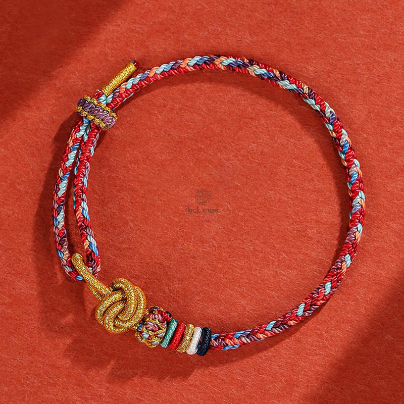 Dunhuang Colorful Rope Luck Muse Protection Bracelet - Image 15
