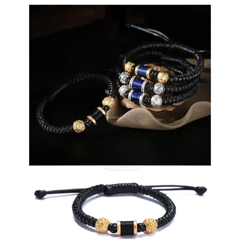 Copper Coin Bead Balance Braided Bracelet - Image 17