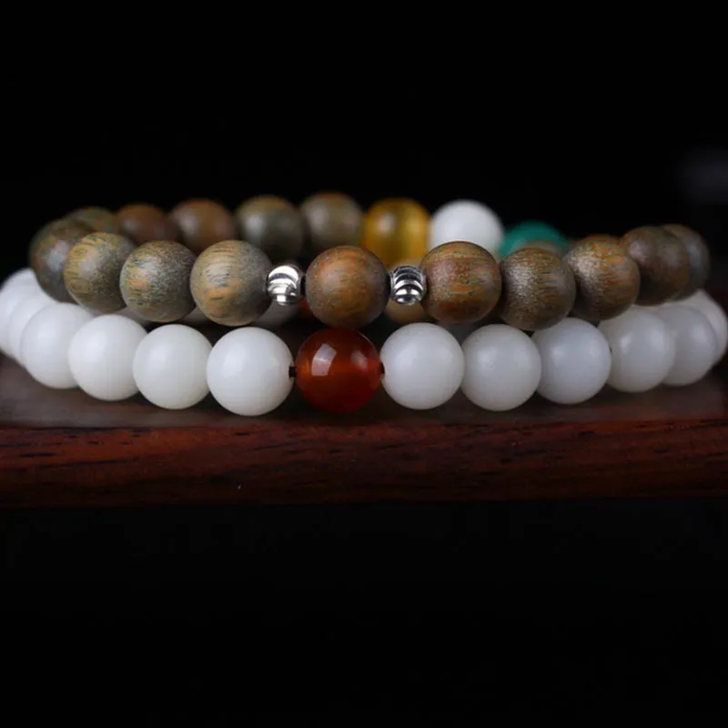 Luck Muse Green Sandalwood Bodhi Seed Luck Awakening Bracelet - Image 4