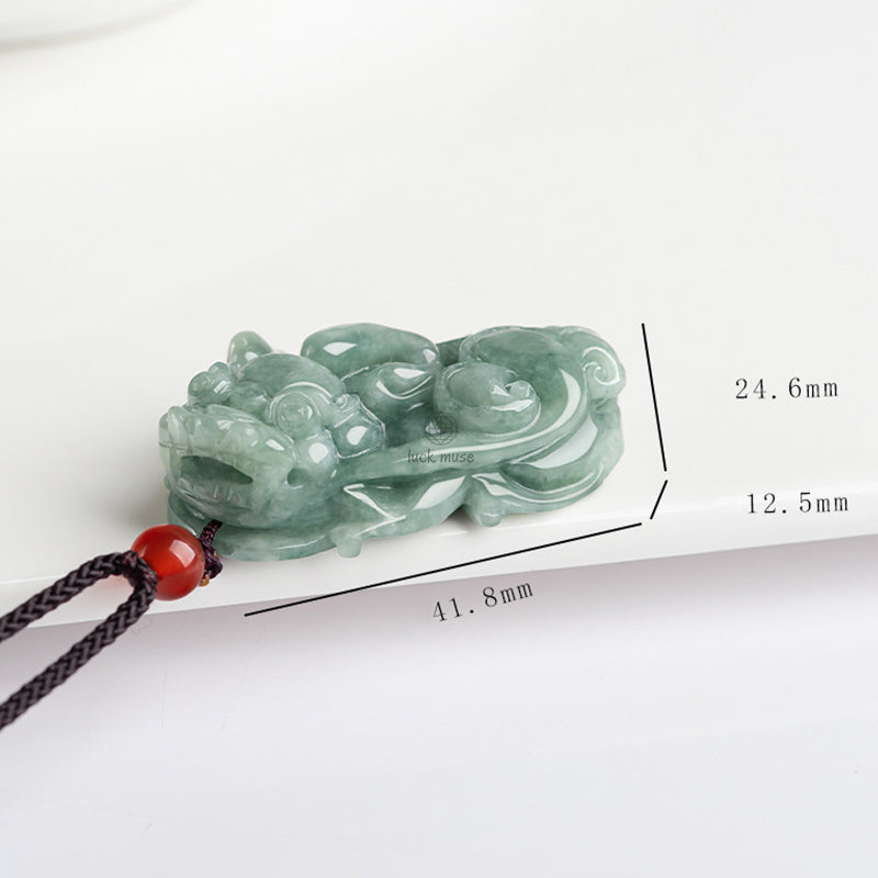 Jade PiXiu Wealth Luck Necklace Pendant - Image 10