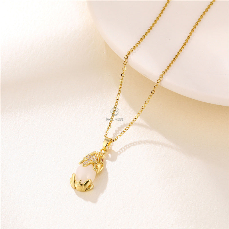 Genuine Garnet Pixiu Fortune Necklace by Luck Muse Shop - Image 9