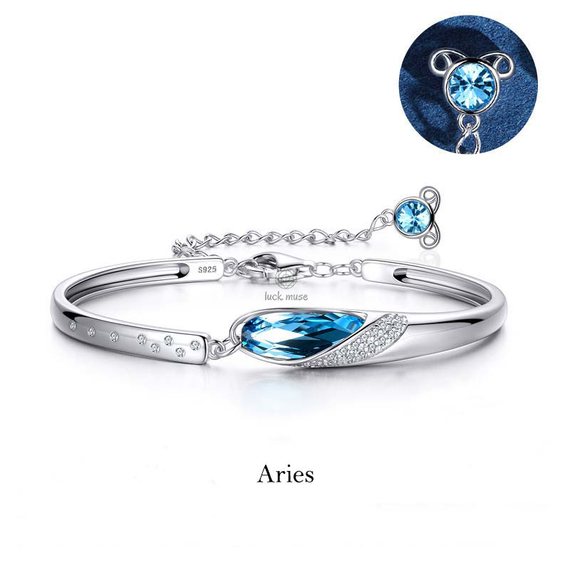 Luck Muse 925 Sterling Silver Zodiac Charm Bracelet - Image 12