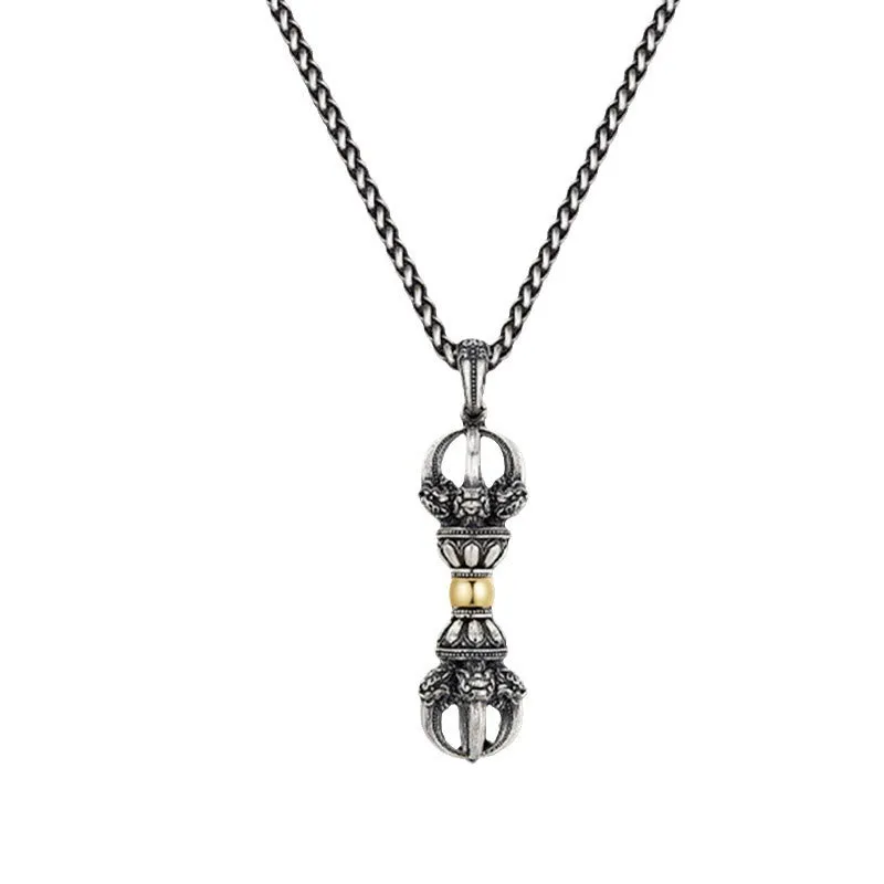 Tibetan Dorje Vajra Wealth Necklace Pendant crafted with Luck Muse - Image 10