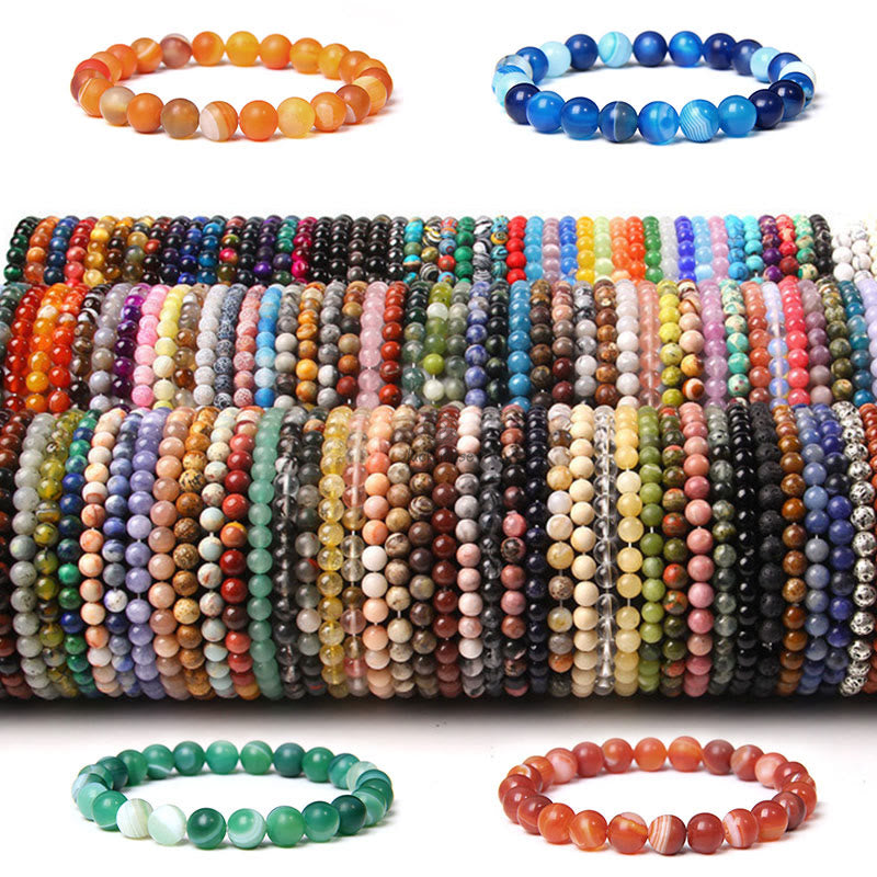 Agate Crystal Balance Beaded Bracelet