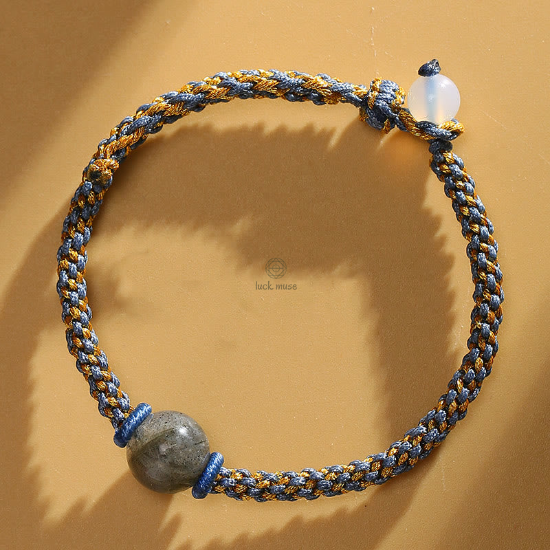 Handmade Natural Stone Bracelet with Red Agate, Amethyst, Rutilated Quartz, Pink Crystal Beads - Image 31