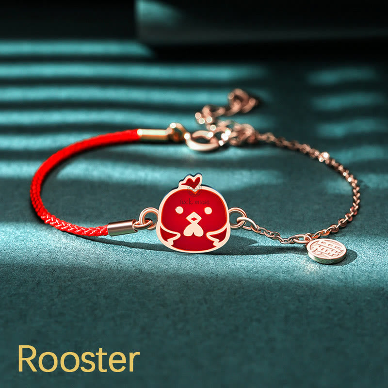 Luck Muse 925 Sterling Silver Color-Changing Chinese Zodiac Lucky Protection Red String Bracelet - Image 24