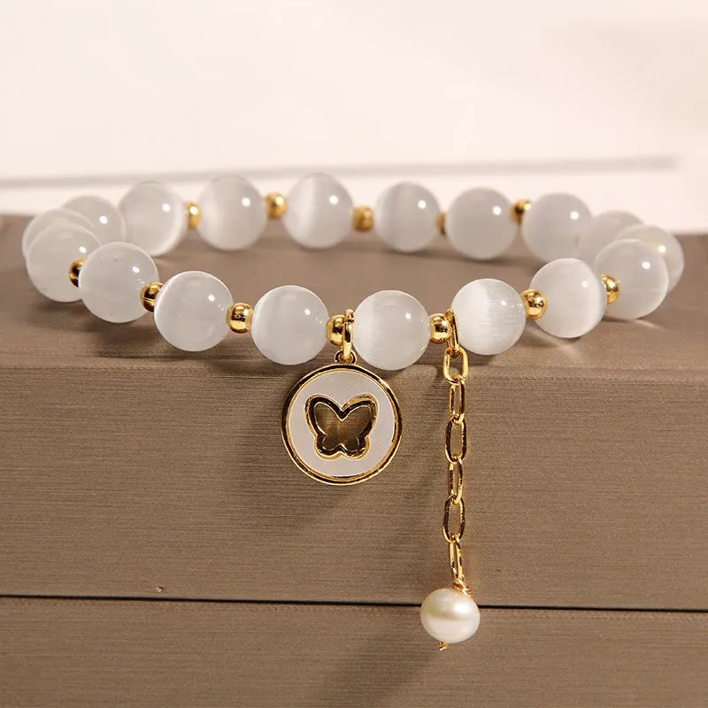 Luck Muse Cat's Eye Butterfly Love Bracelet - Image 3