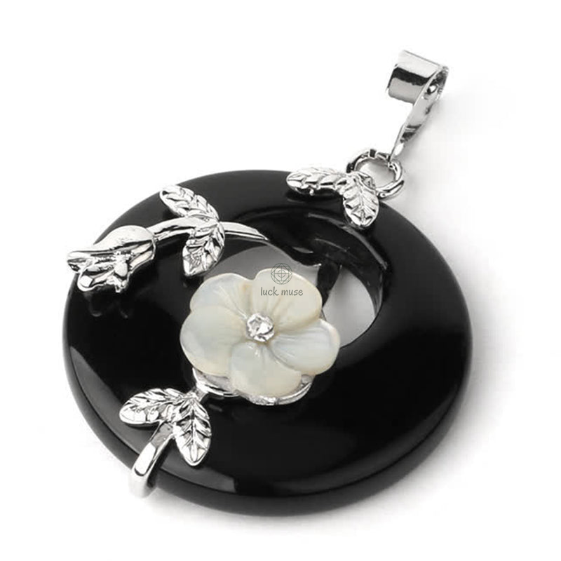 Luck Muse Crystal Amethyst Green Aventurine Flower Healing Necklace Pendant - Image 11