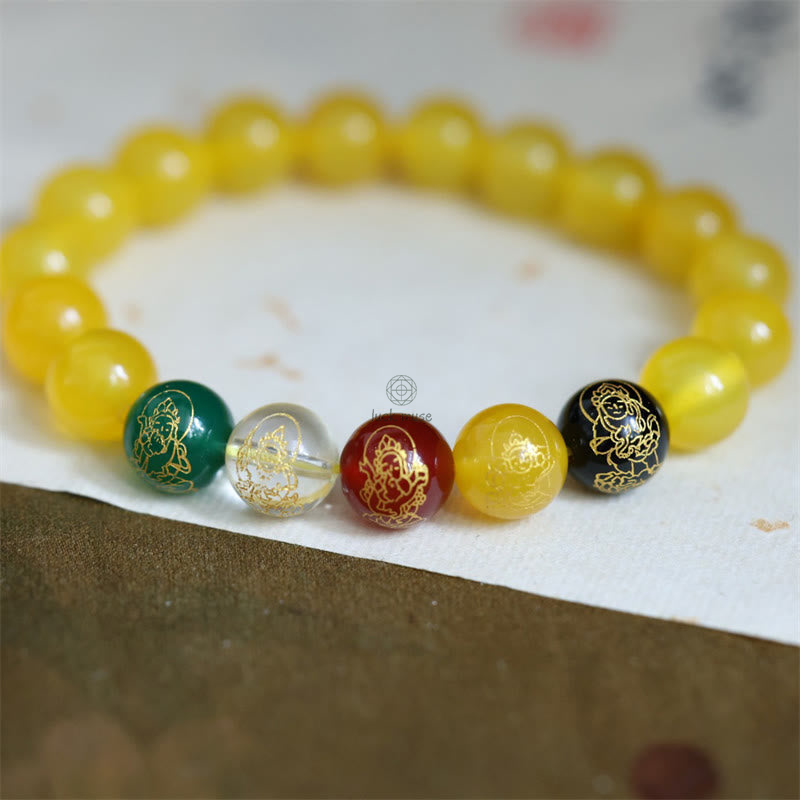 Luck Muse Five Elements Wealth Agate Crystal Bracelet - Image 4
