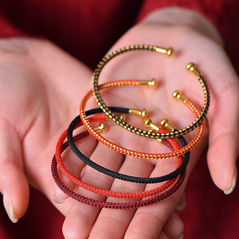 Luck Muse Handmade Luck Braid Cuff Bracelet - Image 2