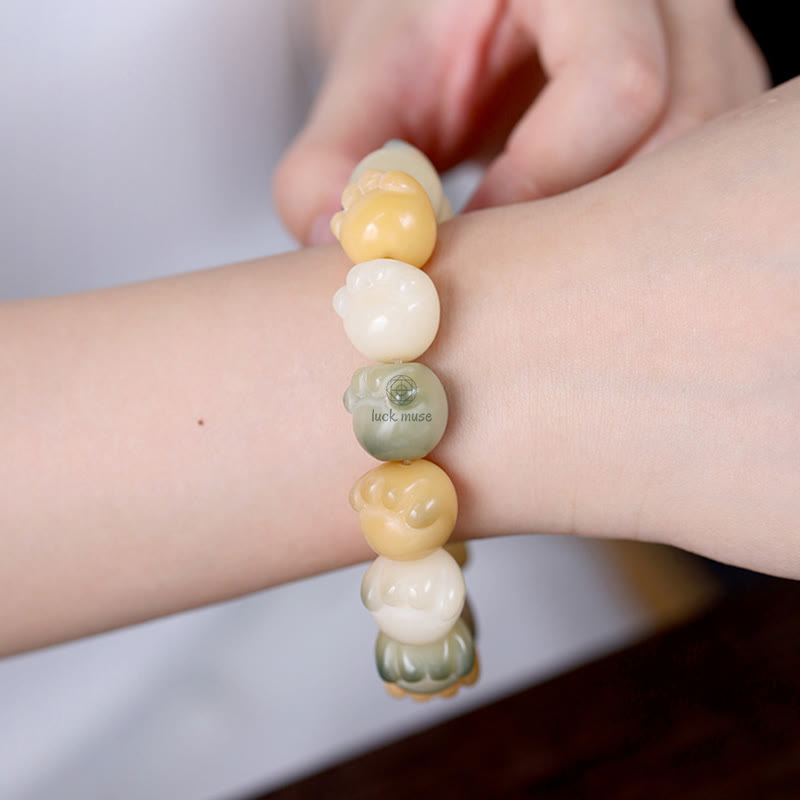 Multilayered Bodhi Seed Cat Paw Harmony Bracelet - Image 7