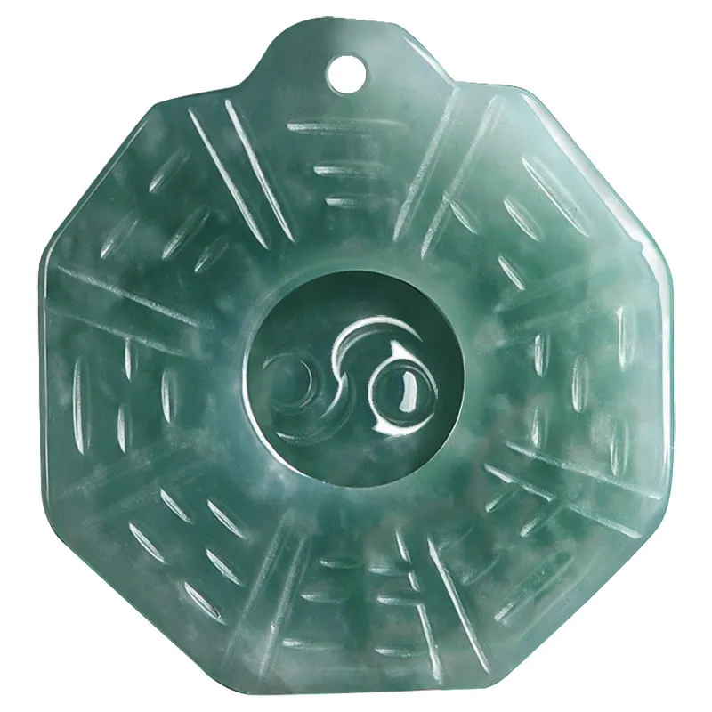 Luck Muse Natural Jade Feng Shui Bagua Yin Yang Necklace for Prosperity - Image 10