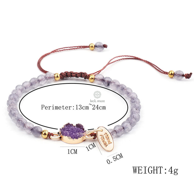 Luck Muse Healing Crystal Charm Bracelet - Image 5