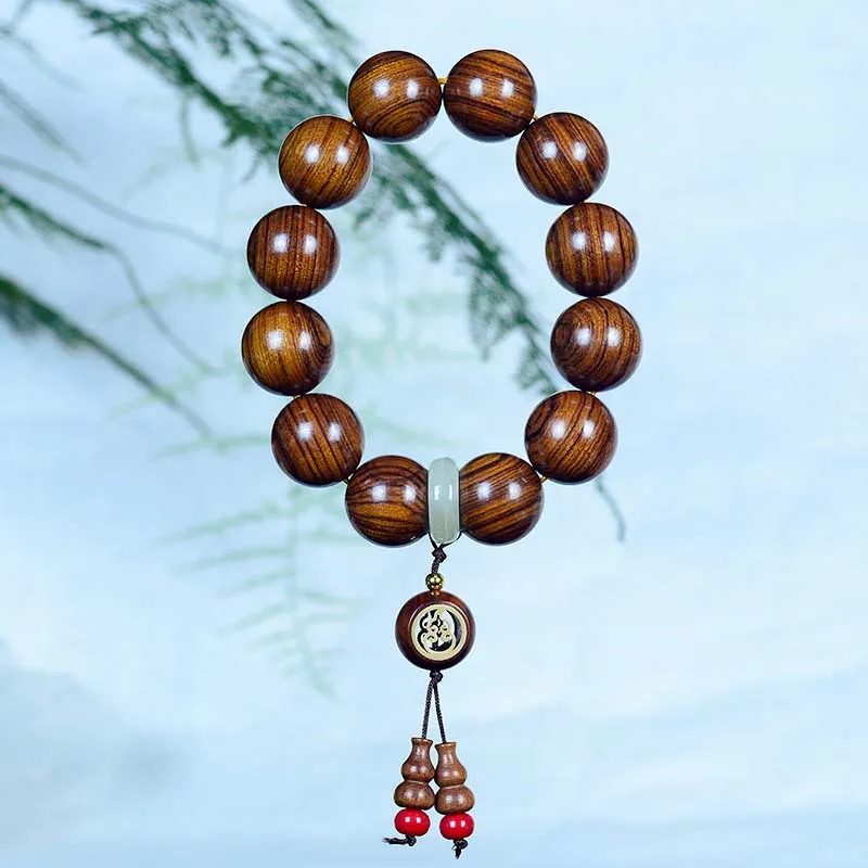 Luck Muse Rosewood Serenity Gourd Charm Bracelet - Image 4