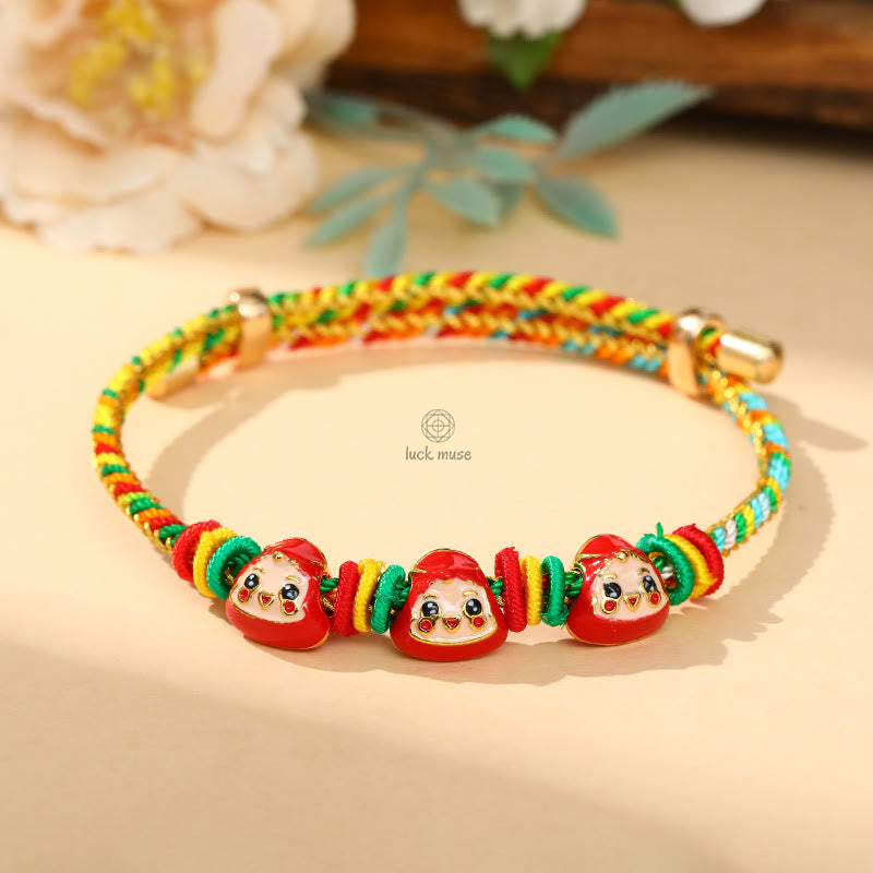 Colorful Zongzi Pattern Luck Muse Bracelet - Handmade Luck Bracelet for Children and Adults - Image 6