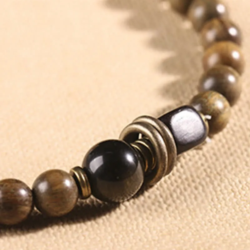 Green Sandalwood Crystal Peace Bracelet inspired by Tibetan Culture - Image 15