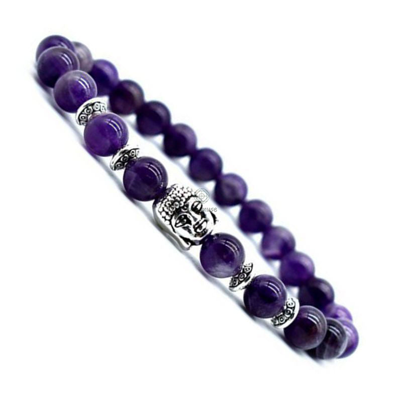 Amethyst Buddha Love Healing Bracelet - Image 2